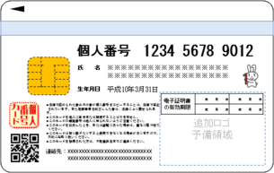 個人番号カードイメージ裏面