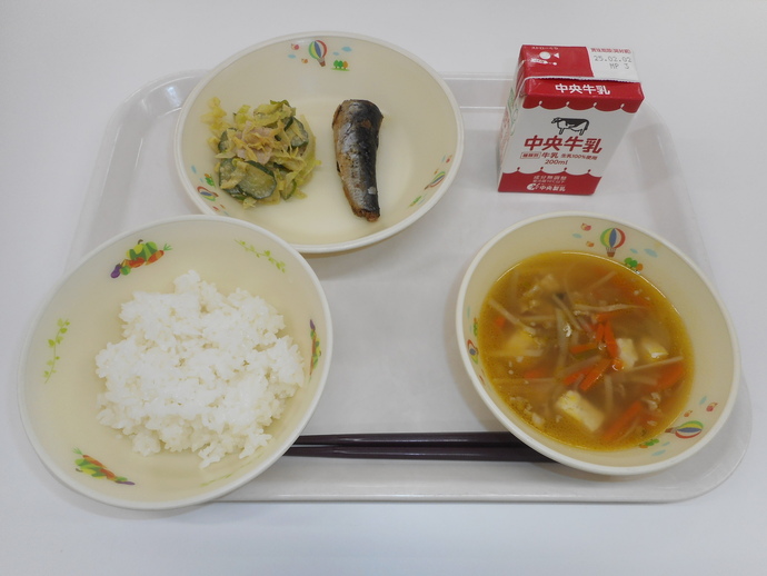 令和7年1月27日の給食