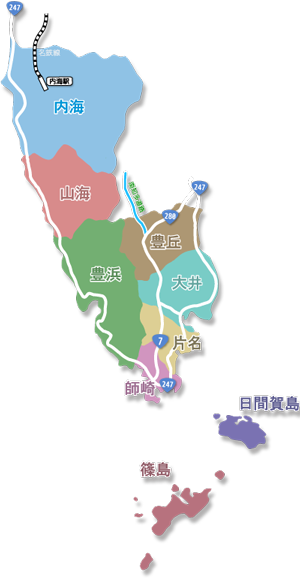 南知多町の地区一覧